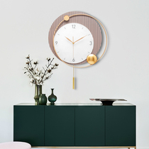 TIMESS modern simple atmospheric clock wall clock living room household fashion clock wall hanging quartz clock light luxury