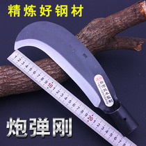 Camping fishing manganese steel hackerel outdoor opening knife handmade knife cutting tree cutting bamboo scimitar hook sickle farm wood cutting knife