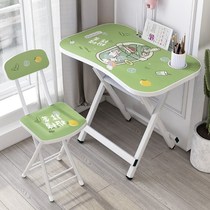 Childrens folding writing desk Princess Desk Girl middle school student boy bedroom table and chair preschool learning table 60cm