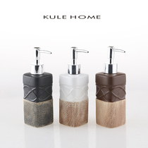 KULE HOME CERAMIC PRESS Split Wash Liquid Soap Lotion Soap Liquid Bottle Hotel Bathroom Shampoo Lotion Bottle