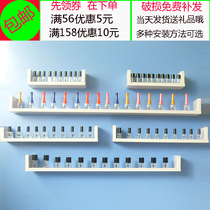 Nail salon laminate shelf wooden partition nail polish glue placement rack wall hanging cosmetics display rack wall board