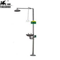 Eagle beast 6610 eye washer 304 stainless steel eye washer Floor-standing shower Factory inspection compound eye washer flush skin