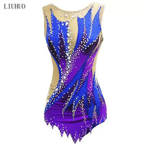 LIUHUO ladies figure skating performance clothes competition clothes art gymnastics clothes sleeveless competitive cheerleading dance clothes