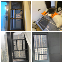 External open window special with lock mosquito-proof high-definition high penetration net 304 Diamond sand mesh aluminum alloy burglar-proof window screen can be removed