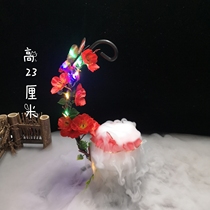 Banquet plate decorative hair optoelectronic flower features surrounding edge simulation decoration flower decoration dry ice cup fish tank dish creative flower