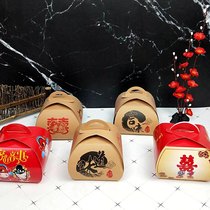 Hand Bull Leather Cardboard Boxes of Mood Vegetable Creative Cold Dish Decoration Cold Dish With Dish Accessories Pad Paper Art Cutlery Mousse Box
