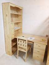 Log 1 5 m desk T-type desk