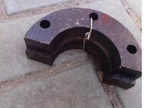 Xugong crane accessories foot plate card key iron shoe card key semi-circular card book