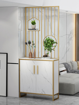 Nordic screen light luxury iron art simple entrance cabinet modern partition cabinet entrance shoe cabinet entrance shoe hall Net red decoration