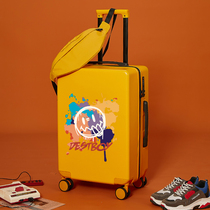 Luggage graffiti men and women 20 inches strong and durable 2021 New 24 trolley case 28 travel leather box Japanese series