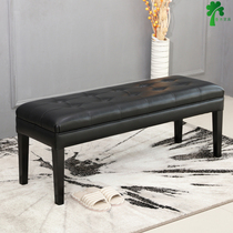 Bedend stool bedroom fabric sofa long stool home Nordic shoe stool clothing shop bed bed front chair leather stool