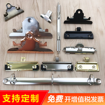 Folder accessories Stainless steel single-sided strong clip iron clip two three 6 9 26 hole metal binder ring binding clip