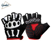 Spakct Spak Bicycle riding gloves Half finger summer mountain bike short finger Mens and womens cycling equipment skeleton