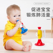 Shake-in-the-same child trumpet Toys Baby Early teaches Percussion Instruments Infant Funny whistleblowing can blow harmonica