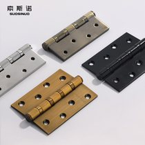 Bearing hinge single sheet 1 sheet of hinge 4 inch bearing solid wood door hinge stainless steel hinge thickened flat door open