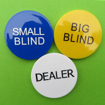 Chips factory direct sales 50mm Zhuang code size blind Big Blind Small Blind Dealer custom