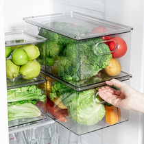 Refrigerator storage box fruit and vegetable preservation box dumpling wonton freezer transparent drain with lid egg sealing box