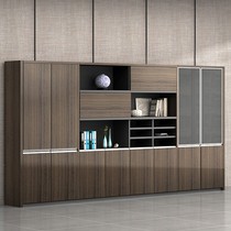Office filing cabinet filing cabinet backcabinet storage file cabinet wooden high cabinet boss room bookcase furniture desk