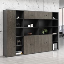 Office furniture wooden filing cabinet bookcase combination panel data filing cabinet boss room background file cabinet