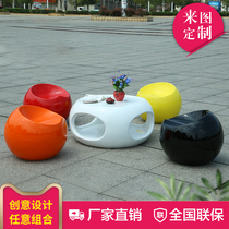GRP seat minimalist creative casual Apple chair office in talks for table and chairs Leisure chair Composition Beauty Chen Custom