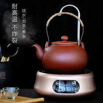 Boiling teapot automatic water electric pottery stove steaming tea ware purple sand kettle household tea stove set lifting beam ceramic tea set
