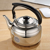 Stainless steel flat flat teapot boiling kettle 1 liter induction cooker Bubble Teapot gas stove Boiling Kettle Alcoholic Stove Straight Fire Pot