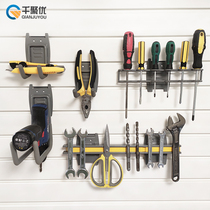 Groove plate metal adhesive hook hardware Wall tool hook screwdriver hook ladder wire hook balcony shovel garage storage hook