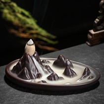 New backflow incense burner home indoor tower incense incense sandalwood stove creative tea ceremony incense ceremony personality aromatherapy stove ornaments