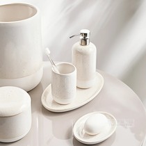 New York City Park Imported kassatex Carville Pink Twilight Ceramic Bright Glaze Bathroom Kit