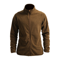 Eagle claw action Autumn New fleece mens jacket stand neck cardigan outdoor thick warm double-sided fleece