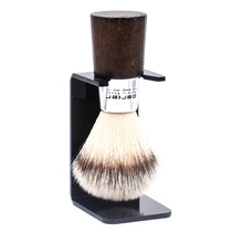 Parker-American Parker WNSY Walnut Chrome Ergonomic Handle Synthetic Shaving Bracket