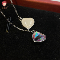 Eyes fun | Breast milk hair can be made as commemorative jewelry sterling silver love pendant earrings homemade deciduous teeth preservation