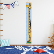 Childrens room cartoon baby measuring height ruler Removable wall sticker Home decoration Giraffe height hanging ruler