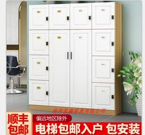 21 Hair salon dressing cabinet Wooden beauty salon bag storage cabinet storage wardrobe Yoga hall Nail salon gym locker