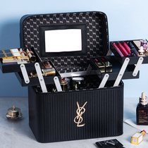  Net celebrity womens makeup bag Korean large-capacity makeup storage box simple portable makeup box ins wind super fire