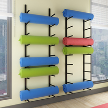 Yoga mat storage rack finishing rack household gun barrel wall mounting rack fitness room sports equipment rack