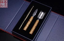 Puer tea box tea pot tea knife tea set tea needle tea cone tea cake shelf tool bamboo tea tray tea ceremony accessories