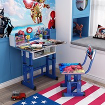 Children study table Home desk desk chairs modern minimalist kids cartoon writing desk Aisha Barbie Spider-Man