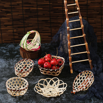 Artistic dishes sassy plate decorations cold dishes around the edges creative plates ornaments small ornaments flowers and bamboo weeds