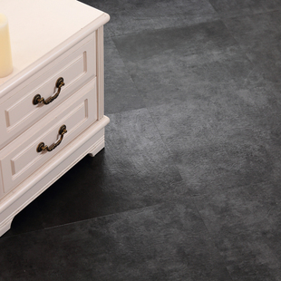 展厅餐饮用工业风石塑地板冷色系仿大理石自粘地板家用耐磨地板胶