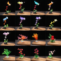 Hotel Mood Decoration Vegetable Pint Cold Dish Dining sashimi Swaying Trays Decorated with flowers and flowers Creative Small Pendulum Pieces Sushi decorated with flowers