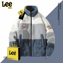 Great God recommends Outlets Shanghai Cang LEElageen lamb cashmere couple thick fleece coat tide