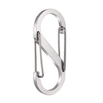 Outdoor Multifunction Mountaineering Lock Backpack Hook key buckle Ring aluminum alloy S type hanging buckle waist room Quick hang