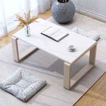 Japanese small tea table tatami low table floating window small table home economy Kang table simple modern imitation solid wood table