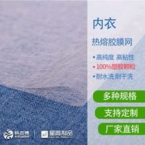 Underwear Hot Melt Adhesive mesh hot bed heating hot melt adhesive mesh washable performance dry cleaning resistant factory direct sales