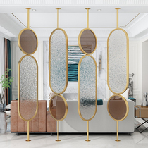 Net red decoration tempered glass partition wall living room rotatable porch screen modern simple household bedroom shelter