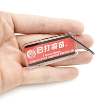 Vaccinated pendant keychain acrylic creative Net red locomotive original ornaments personality DIY transparent ins