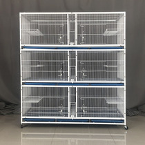 Ornamental breeding pigeon cage large three-layer 6 grid encryption 1 5cm gap breeding matching Birdcage pigeon food trough