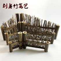 Hotel sushi plate bamboo fence bamboo silk woven bamboo fence ornaments Japanese and Korean cuisine flowers and plants sassy decorations