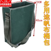 Hardware tool kit green canvas kit electrical bag bucket bag construction site kit labor protection tube bag